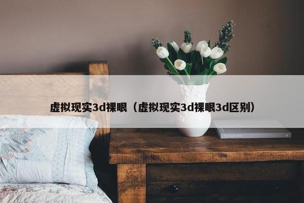 虚拟现实3d裸眼（虚拟现实3d裸眼3d区别）