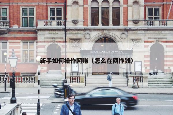 新手如何操作网赚（怎么在网挣钱）