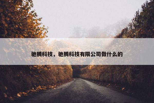 驰腾科技，驰腾科技有限公司做什么的