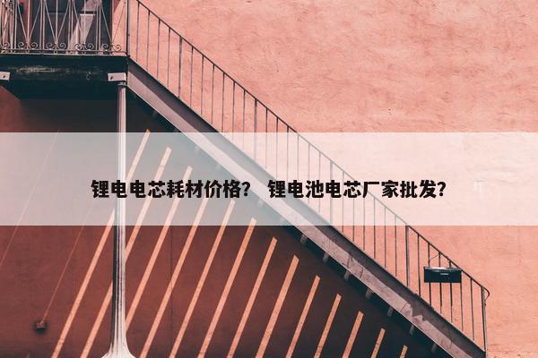 锂电电芯耗材价格？ 锂电池电芯厂家批发？