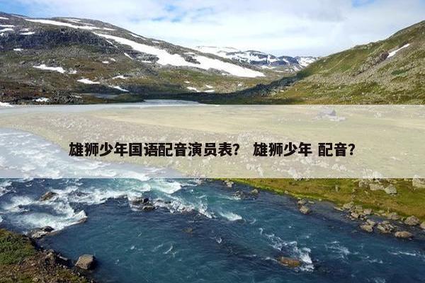 雄狮少年国语配音演员表？ 雄狮少年 配音？