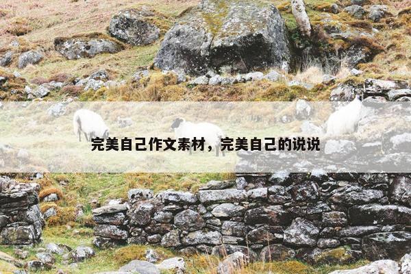 完美自己作文素材，完美自己的说说