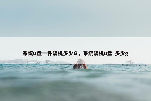 系统u盘一件装机多少G，系统装机u盘 多少g