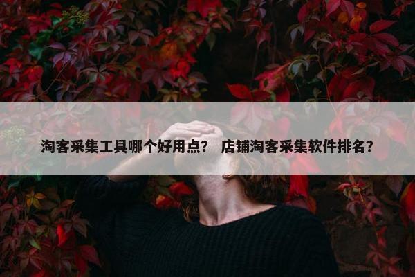 淘客采集工具哪个好用点？ 店铺淘客采集软件排名？