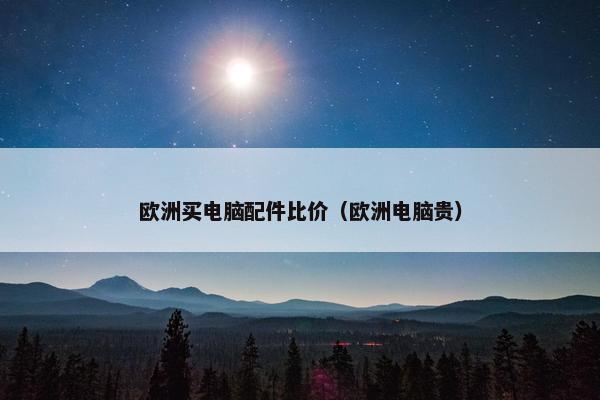 欧洲买电脑配件比价（欧洲电脑贵）
