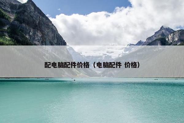 配电脑配件价格（电脑配件 价格）