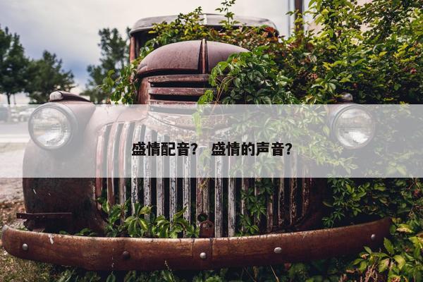 盛情配音？ 盛情的声音？