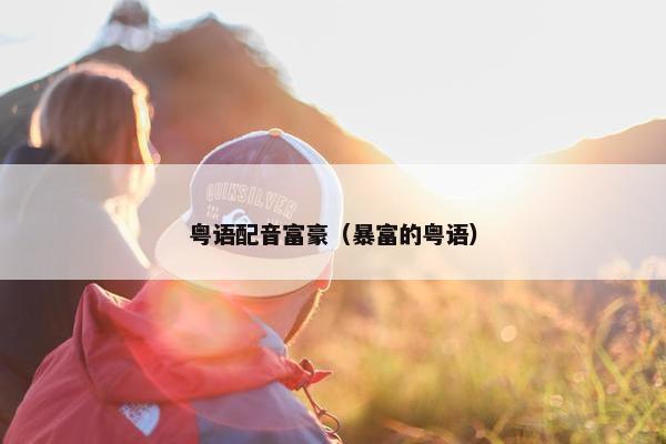 粤语配音富豪（暴富的粤语）