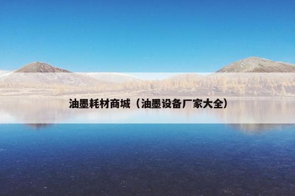 油墨耗材商城（油墨设备厂家大全）