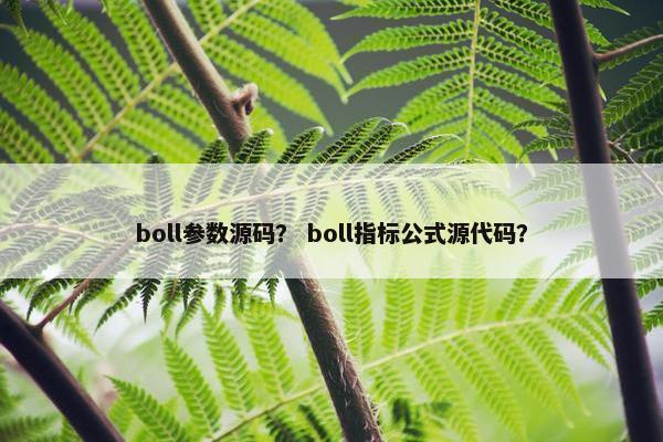 boll参数源码？ boll指标公式源代码？
