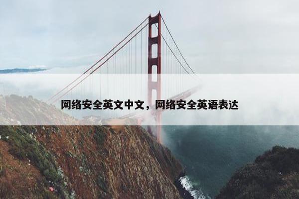 网络安全英文中文，网络安全英语表达