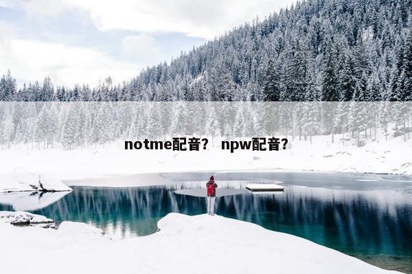 notme配音？ npw配音？