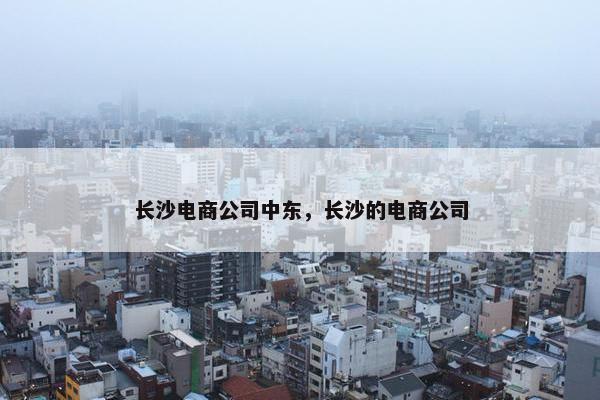 长沙电商公司中东，长沙的电商公司