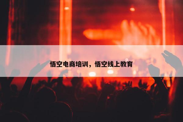 悟空电商培训，悟空线上教育