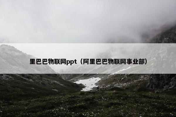 里巴巴物联网ppt（阿里巴巴物联网事业部）