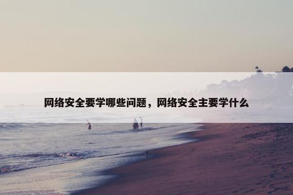 网络安全要学哪些问题，网络安全主要学什么