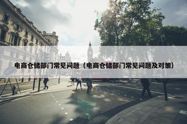 电商仓储部门常见问题（电商仓储部门常见问题及对策）