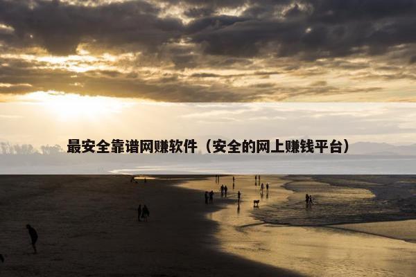 最安全靠谱网赚软件（安全的网上赚钱平台）