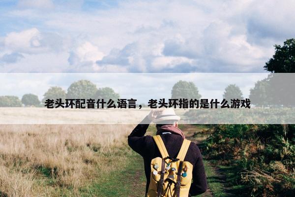 老头环配音什么语言，老头环指的是什么游戏