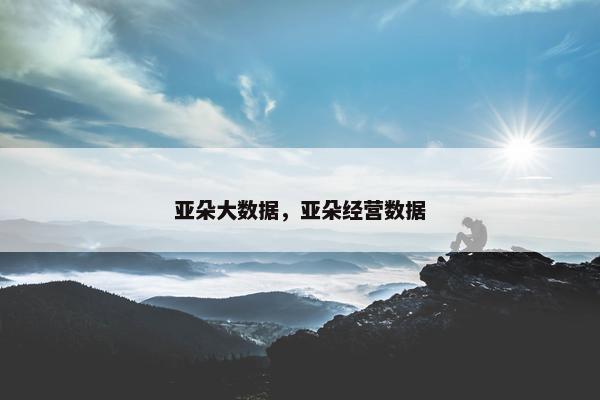 亚朵大数据，亚朵经营数据