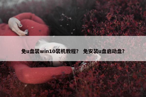 免u盘装win10装机教程? 免安装u盘启动盘? 免u盘装win10装机教程? 免安装u盘启动盘?