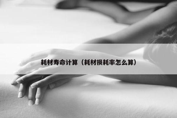 耗材寿命计算（耗材损耗率怎么算）