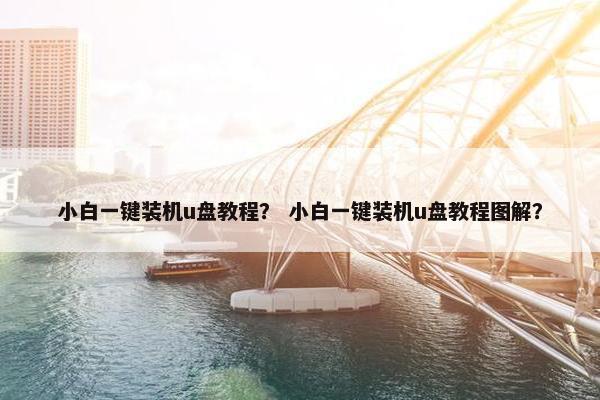 小白一键装机u盘教程？ 小白一键装机u盘教程图解？