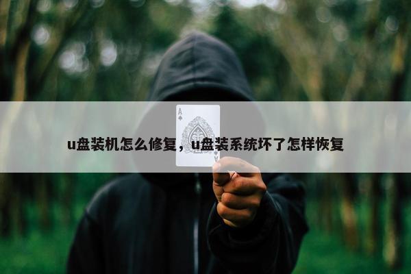 u盘装机怎么修复，u盘装系统坏了怎样恢复