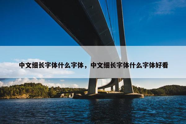 中文细长字体什么字体，中文细长字体什么字体好看