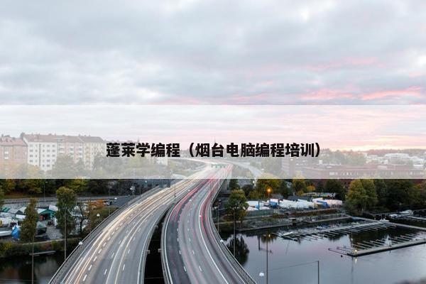 蓬莱学编程（烟台电脑编程培训）