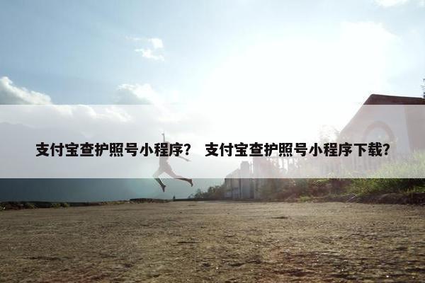 支付宝查护照号小程序？ 支付宝查护照号小程序下载？