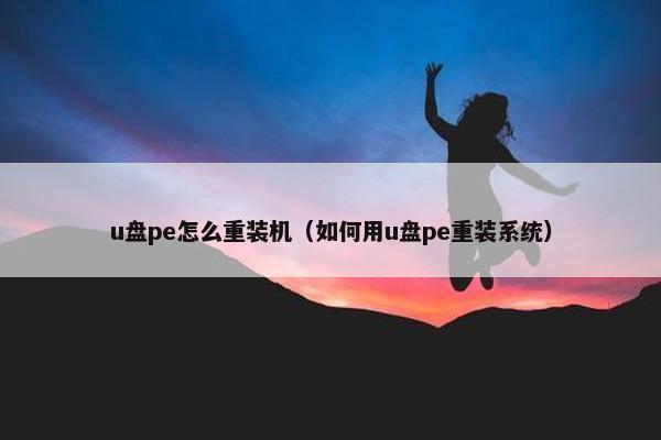 u盘pe怎么重装机（如何用u盘pe重装系统）