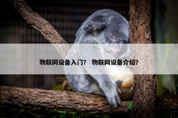 物联网设备入门？ 物联网设备介绍？