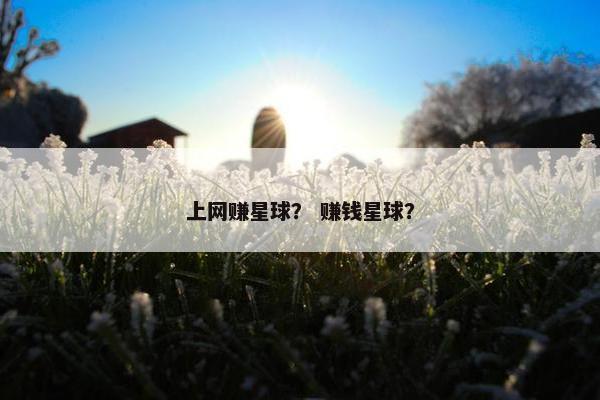 上网赚星球？ 赚钱星球？