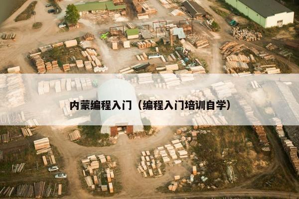 内蒙编程入门（编程入门培训自学）