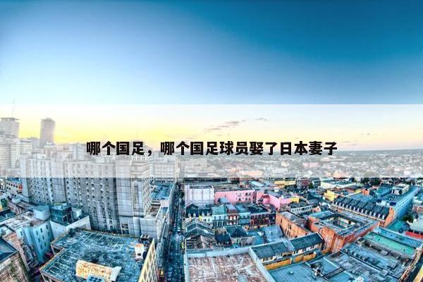 哪个国足，哪个国足球员娶了日本妻子