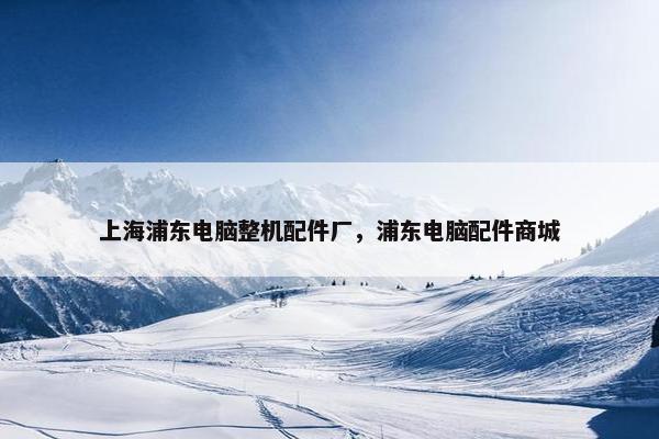 上海浦东电脑整机配件厂，浦东电脑配件商城