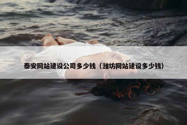 泰安网站建设公司多少钱（潍坊网站建设多少钱）