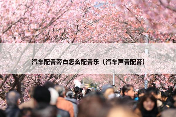 汽车配音旁白怎么配音乐（汽车声音配音）