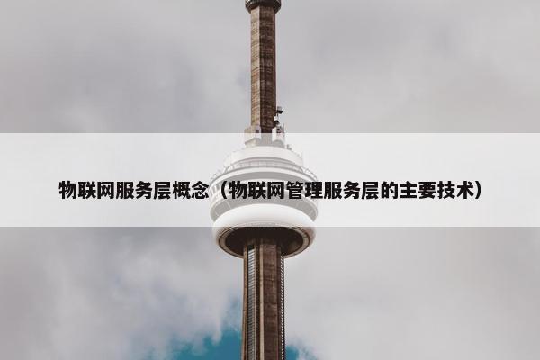 物联网服务层概念（物联网管理服务层的主要技术）