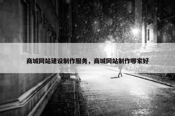 商城网站建设制作服务，商城网站制作哪家好