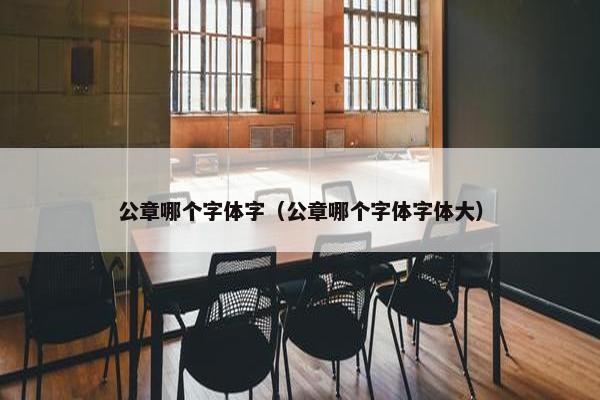 公章哪个字体字（公章哪个字体字体大）