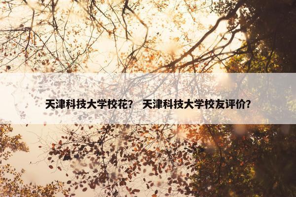 天津科技大学校花？ 天津科技大学校友评价？