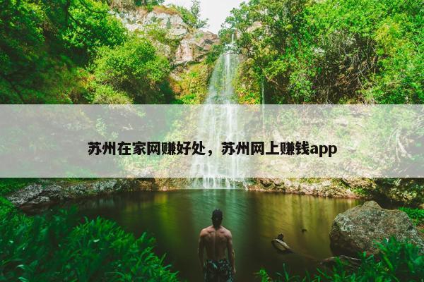 苏州在家网赚好处，苏州网上赚钱app