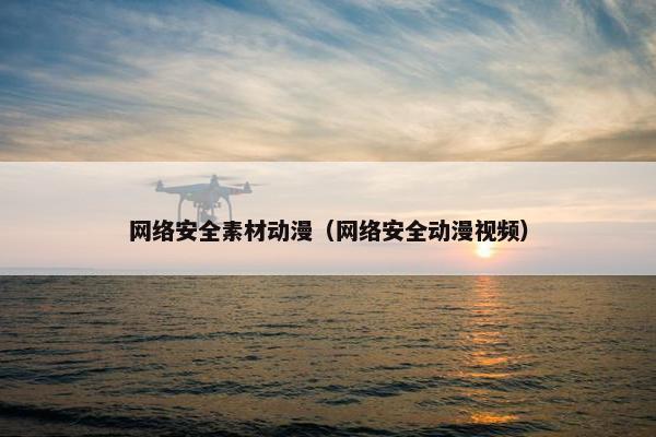 网络安全素材动漫（网络安全动漫视频）