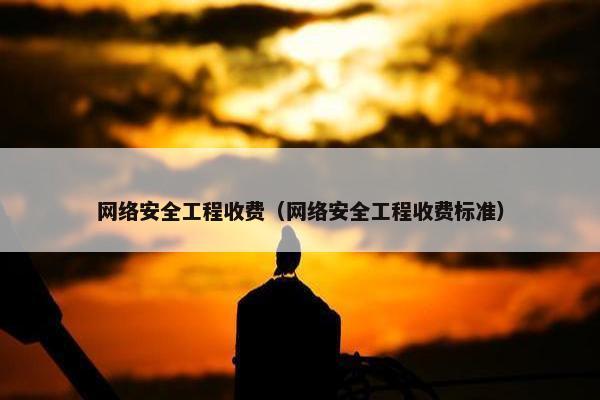 网络安全工程收费（网络安全工程收费标准）