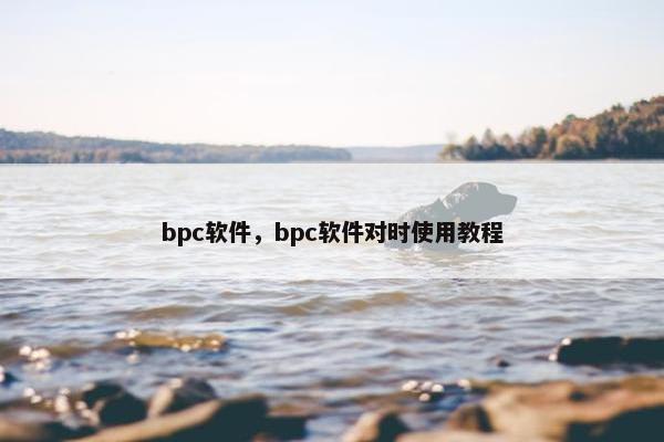 bpc软件，bpc软件对时使用教程