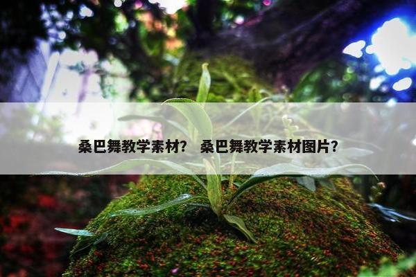 桑巴舞教学素材？ 桑巴舞教学素材图片？