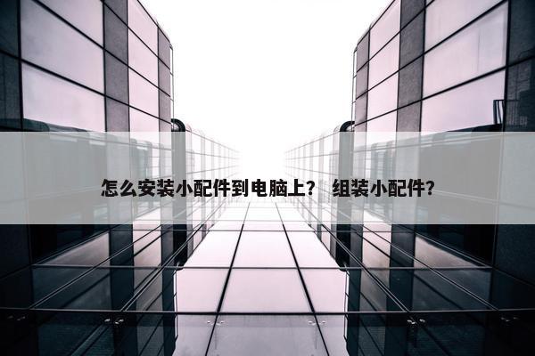 怎么安装小配件到电脑上？ 组装小配件？