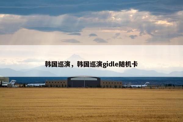 韩国巡演，韩国巡演gidle随机卡